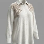 شومیز کرینکل گلدوزی‌دار Ayriss