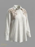 شومیز کرینکل گلدوزی‌دار Ayriss