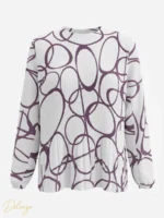 ست بلوز و دامن‌شلواری پلیسه LISSE طرح آبستره - تصویر 5