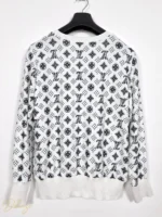 بلوز زنانه نخی Louis Vuitton مدل آستین بلند طرح لوگو LV - تصویر 8