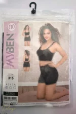 ست تاپ بندی و شورتک نخی MYBEN لبه گیپوری - تصویر 13