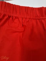 ست تاپ آستین‌کوتاه و شورتک نخی طرح Cat چهارخانه - تصویر 4