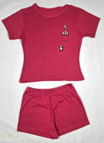 ست تیشرت و شورتک زنانه MYBEN طرح فانتزی پاندا - تصویر 5