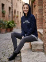 هودی زنانه پنبه‌ای MXX Fashion مدل چاپ‌دار لایه‌ای - تصویر 4