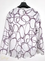 ست بلوز و دامن‌شلواری پلیسه LISSE طرح آبستره - تصویر 7