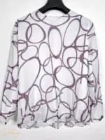 ست بلوز و دامن‌شلواری پلیسه LISSE طرح آبستره - تصویر 6