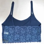 ست تاپ بندی و شورتک نخی MYBEN لبه گیپوری - تصویر 8